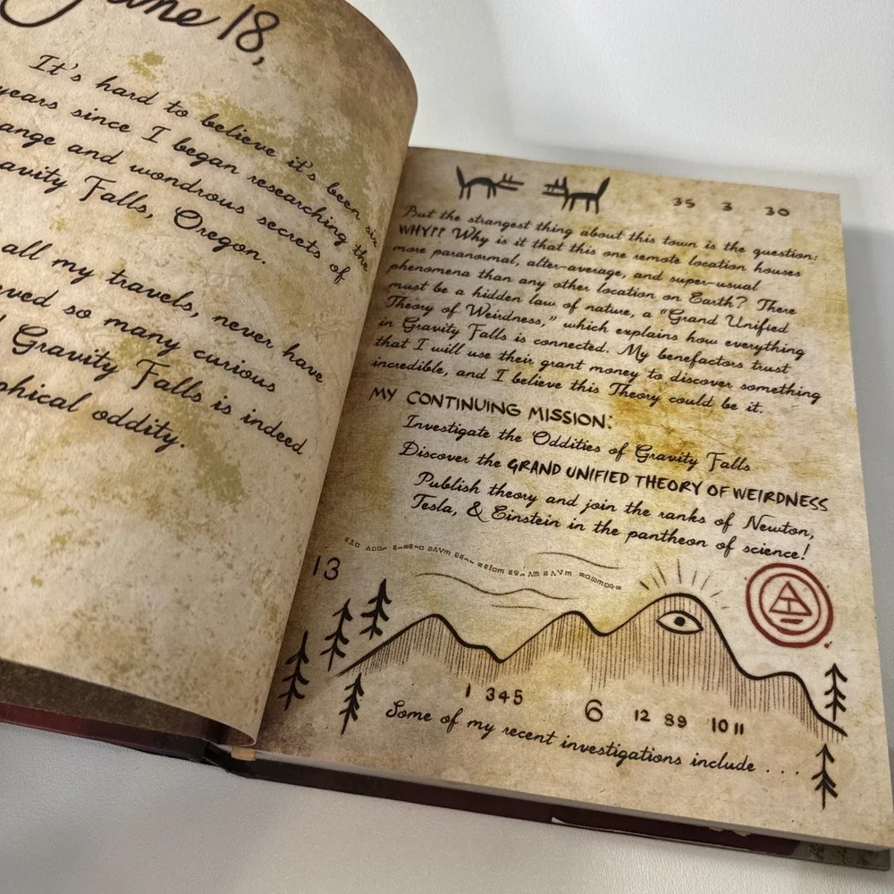 Disney Gravity Falls Journal 3 Hardback First Edition by Alex Hirsch‎